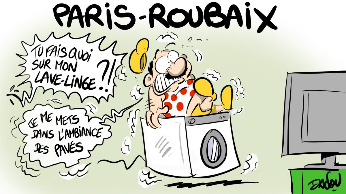 dadoubd's tweet image. Journée Paris-Roubaix avec #LesRP 💛
#Dadou ✍🏻
#ParisRoubaix2023 #cyclisme #paves 
Live TV @Eurosport_FR 
@RoisDeLaPedale