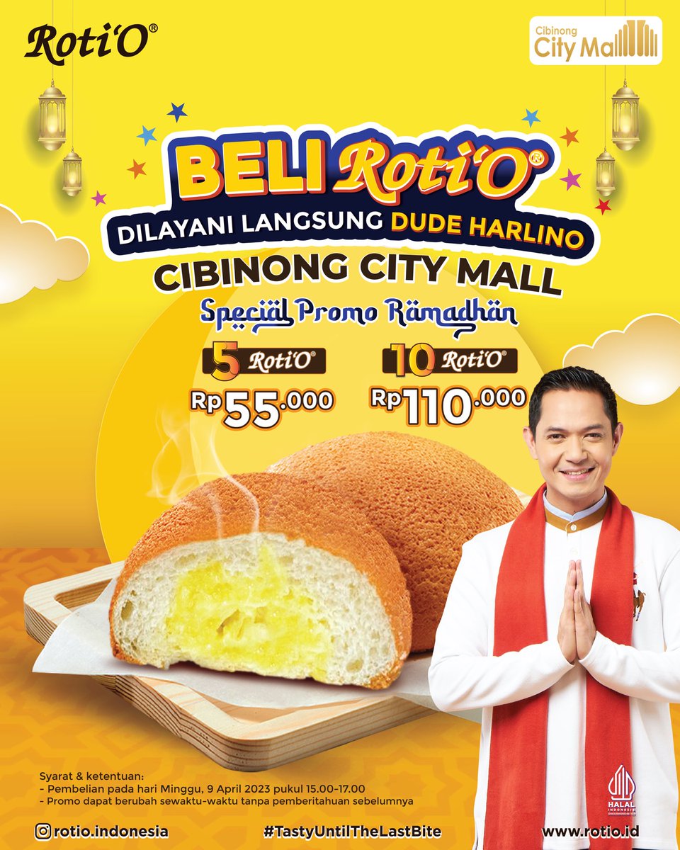 Beli <a href="/rotioindonesia/">Roti'O Indonesia</a> dilayani langsung Dude Harlino? Yuk langsung merapat ke CCM!