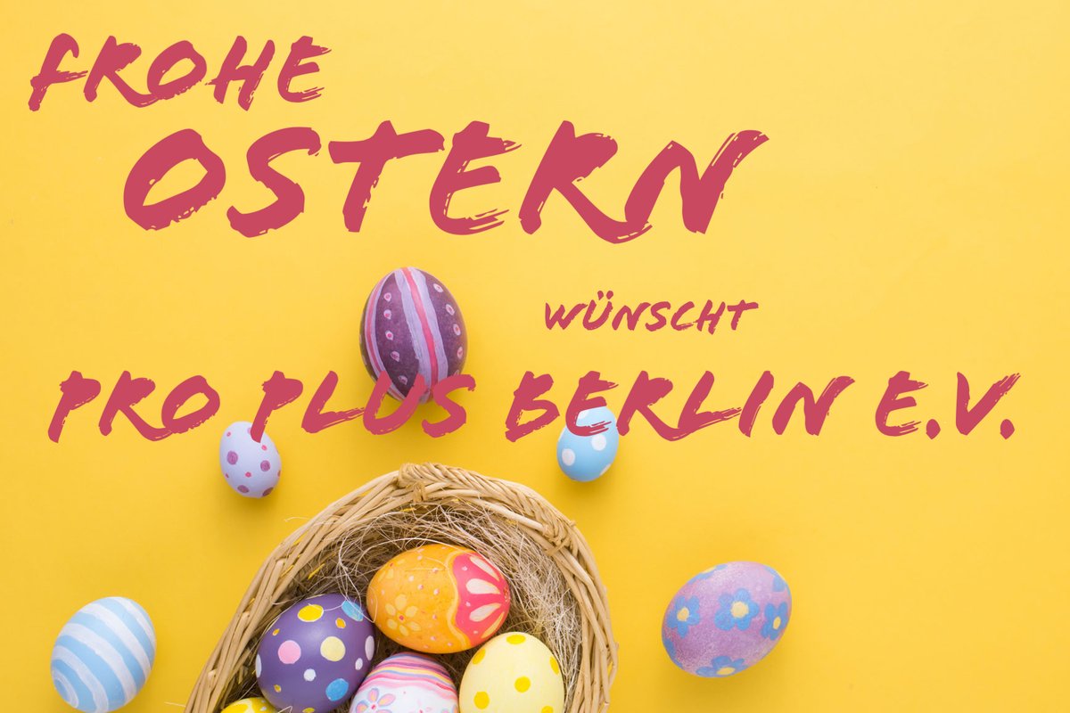 proplusberlin's tweet photo. Wir wünschen all unseren Mitgliedern, unseren Freunden, unseren Unterstützer*innen, einfach euch allen ein schönes und angenehmes Osterfest.
#proplusberlin #ostern #easter #berlin #hauptstadt https://t.co/6eT5KRcphY