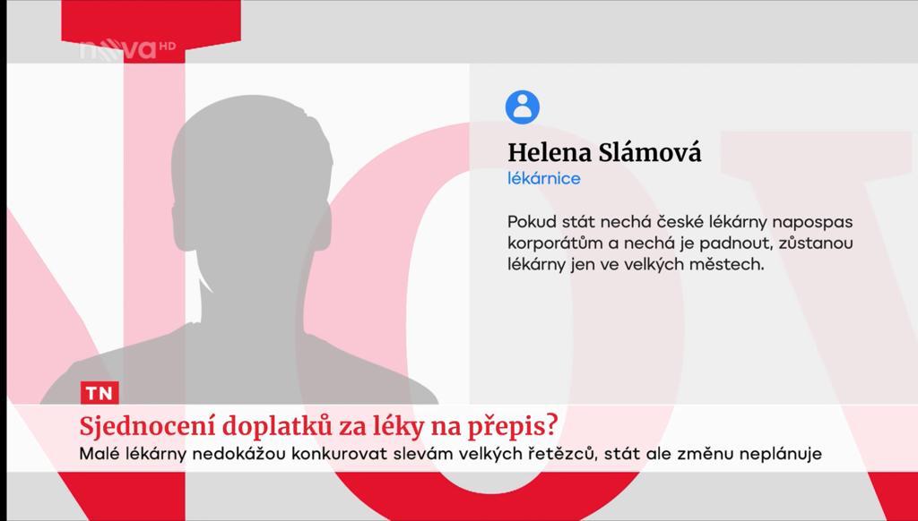 Nestačí nás odbýt v tak vážné věci  větou: <a href="/ZdravkoOnline/">Ministerstvo zdravotnictví</a> o změně neuvažuje. Jsme jednou z mála zemí EU, kde nejsou pevné doplatky a ani jedna z dalších, ve vyspělých zemích běžných,  regulací, které by zabraňovaly monopolizaci v tak důležitém segmentu, jako je ve zdravotnictví.