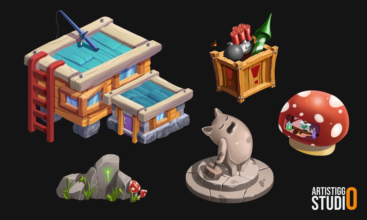 GM!

Garden assets we created for mobile game ✨

Which one do you like the most? ⬇️