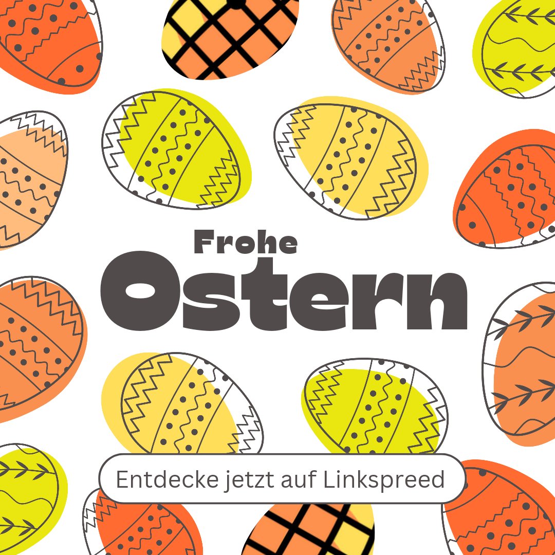 linkspreed's tweet photo. Frohe Ostern an alle unsere User! 🐰🌷🐣 Schaut doch mal auf unseren Plattformen vorbei und entdeckt, was es Neues gibt. Wir haben ein paar Osterüberraschungen für euch parat! 🎉😍 #FroheOstern #NeuesEntdecken #Plattformen https://t.co/oH8lRdCGjc