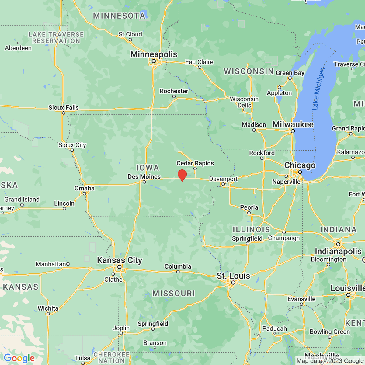 New town every hour on Twitter "Millersburg, Iowa Population 142