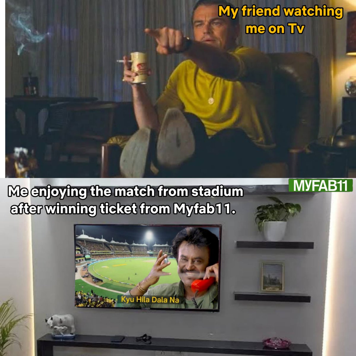 Kaash maine Myfab11 pehle download karliya hota toh aaj free tickets se live match dekhta.
#cricketmatlabMyfab11