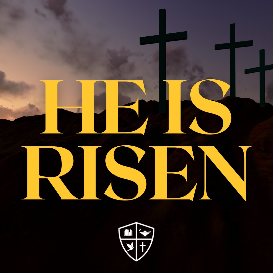 "He is not here; he has risen!" — Luke 24:6 (NIV)

We wish all of you a happy Easter as you celebrate Jesus’ triumphant resurrection. The tomb is empty!