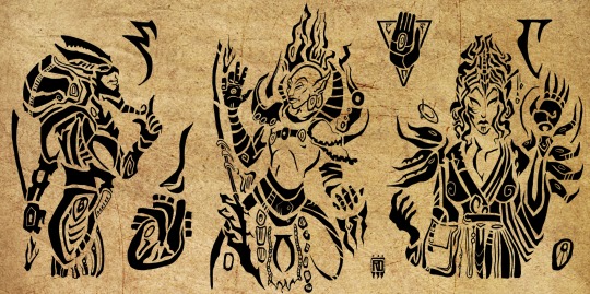 daevath's tweet photo. 19 jule 2020 i posted this #tesonline fanart on Tumblr.  Now in 2023 I see my art… in ESO crown skin called MERCYMOTHER'S BODY ART (why Almalexia? It's Sotha Sil here)  

Do you see ANY difference?

@TESOnline , hello. It's my art but I'm not even mentioned?? https://t.co/N4Vn3mEZEy