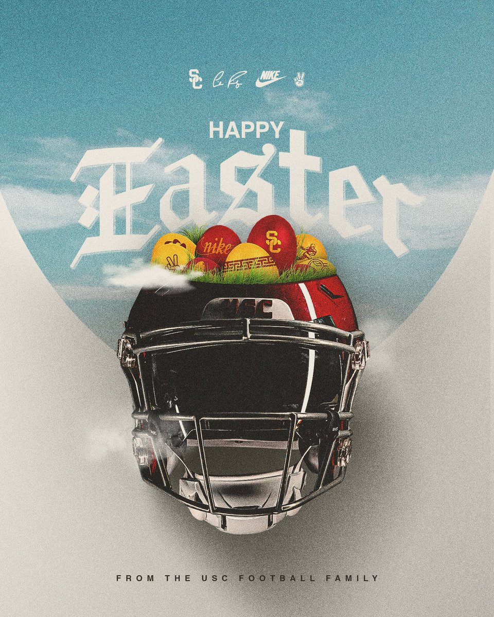 uscfb's tweet photo. Happy Easter! 🐇🐣✌️ https://t.co/dJxm3zRKJx