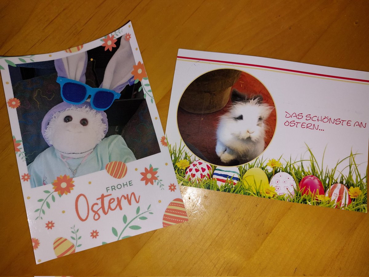 Vielen Dank liebe <a href="/viv0333/">Milady Mc Schnuffel 🐚 in the Mupfel</a> und lieber <a href="/1910Spencer/">Spencer 1910 und Katrin</a> für die lieben Osterkarten 🐣 Ich freue mich sehr darüber 😘❤️