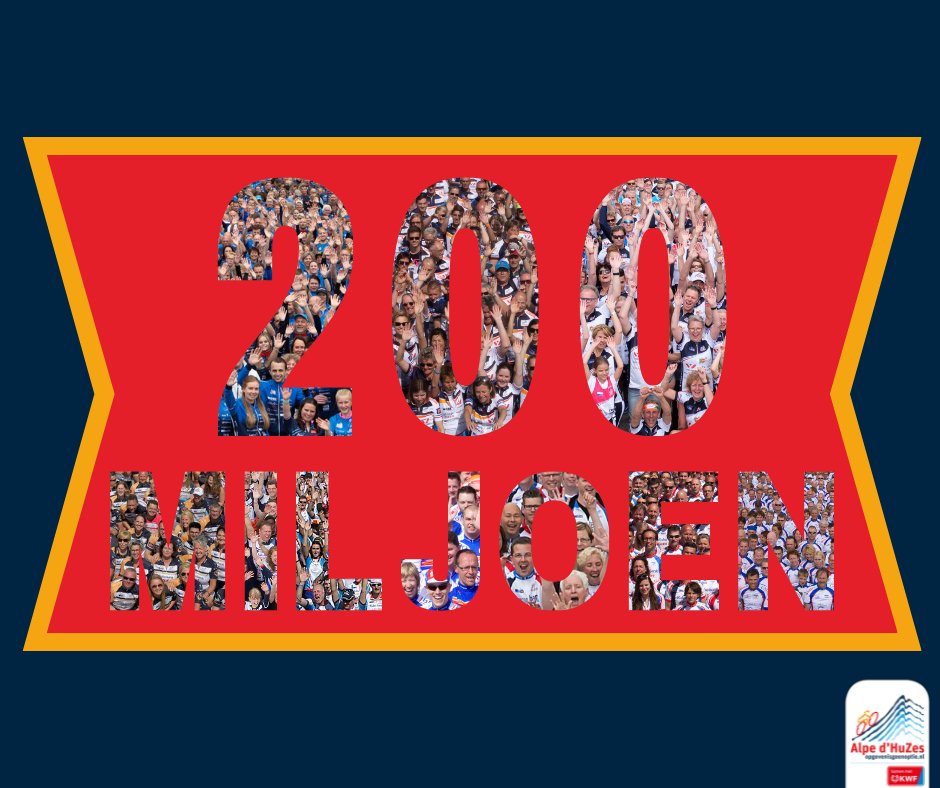 Wauw, de totale opbrengst heeft deze week de magische grens van 200 miljoen euro overschreden! De eerste editie van Alpe d'HuZes vond plaats op 6 juni 2006. 66 fietsende deelnemers haalden toen 370.081 euro op. En dit jaar gaan voor de 16e keer 5.000 deelnemers omhoog! #ad6