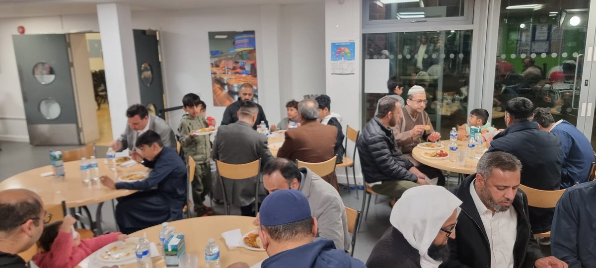 ukim_slough's tweet photo. "Sharing more than just a meal, the Unity Iftar brought together people from diverse backgrounds to break bread and build bridges. A beautiful display of solidarity and inclusion. #UnityIftar #MealSharing #CommunityBuilding #ukimslough https://t.co/kHgaK2AYrO