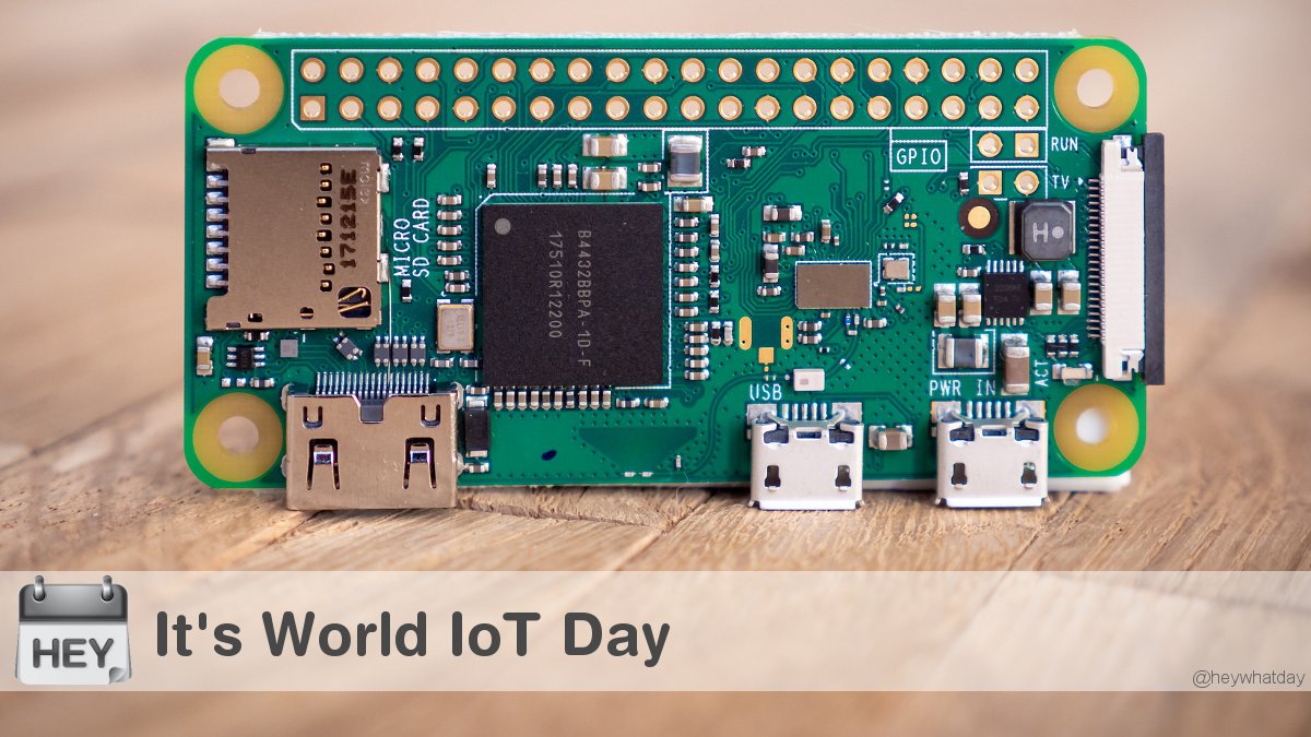 It's World IoT Day! 
#IoTDay #WorldIoTDay #InternetOfThingsDay