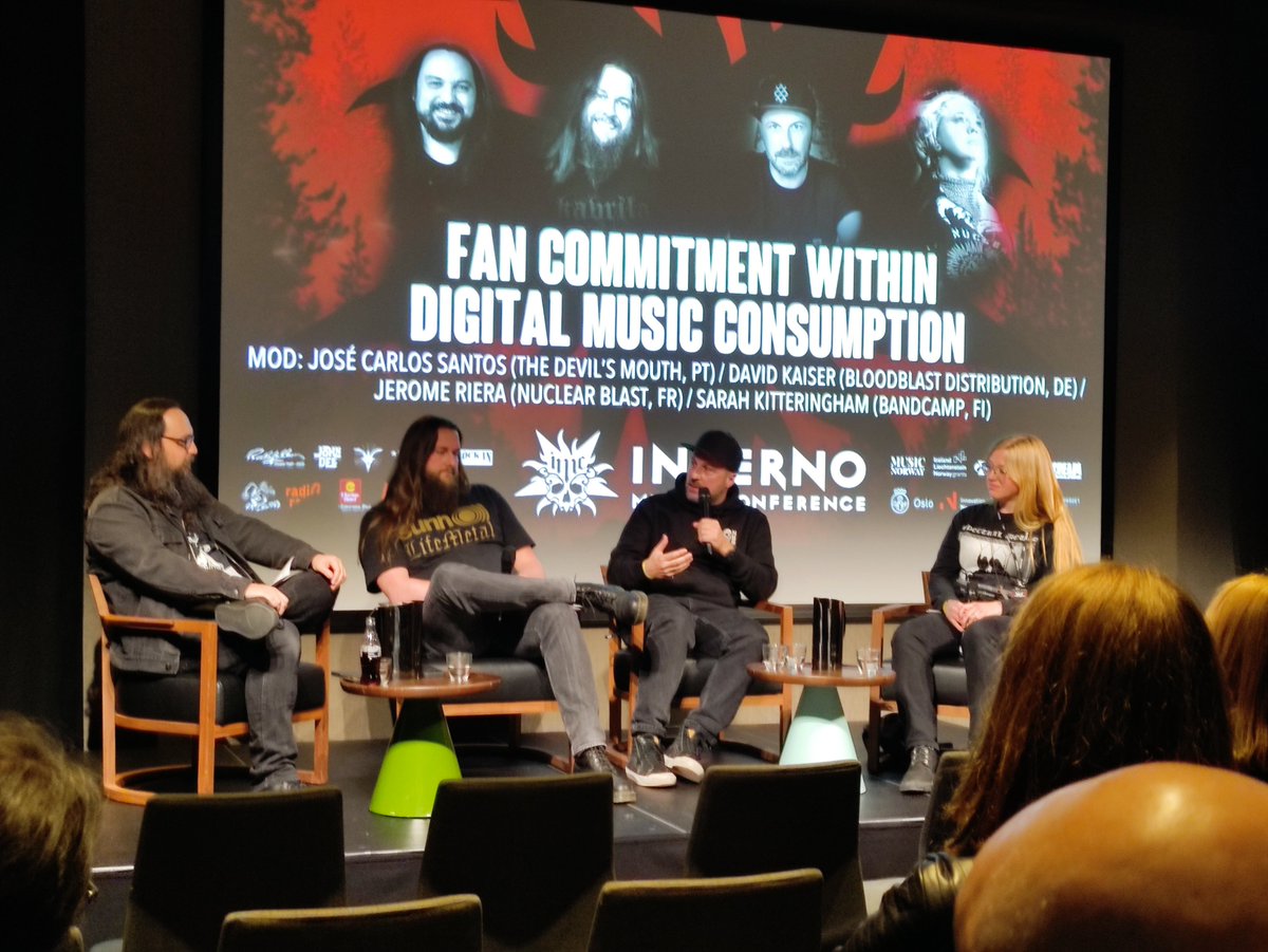 This weekend we attended Inferno metal music conference in Oslo. Great event and very interesting panels and discussion!

#infernomusicconference