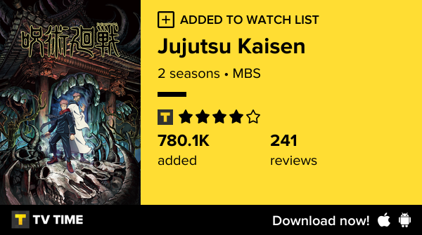 Alezestaro's tweet photo. I've just started following Jujutsu Kaisen https://t.co/if2zUlT9wE #tvtime https://t.co/0LEGIEi6RK