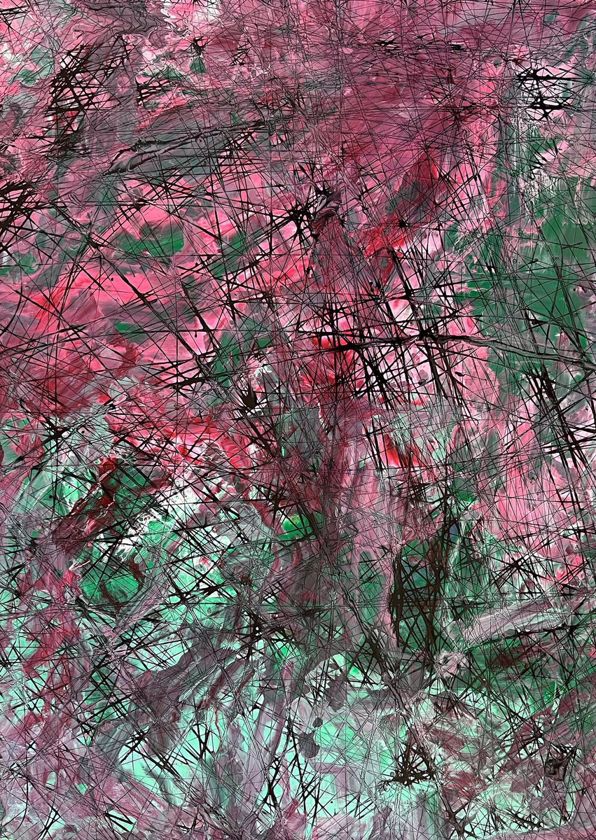 ➰Follow My Line➰
.
I am the creator of thousands of lines,
The lines are the vibrations of my soul,
You will find your way inside me only if you follow one of them,
Just take one and come…
.
Original painting: Oil on Canvas