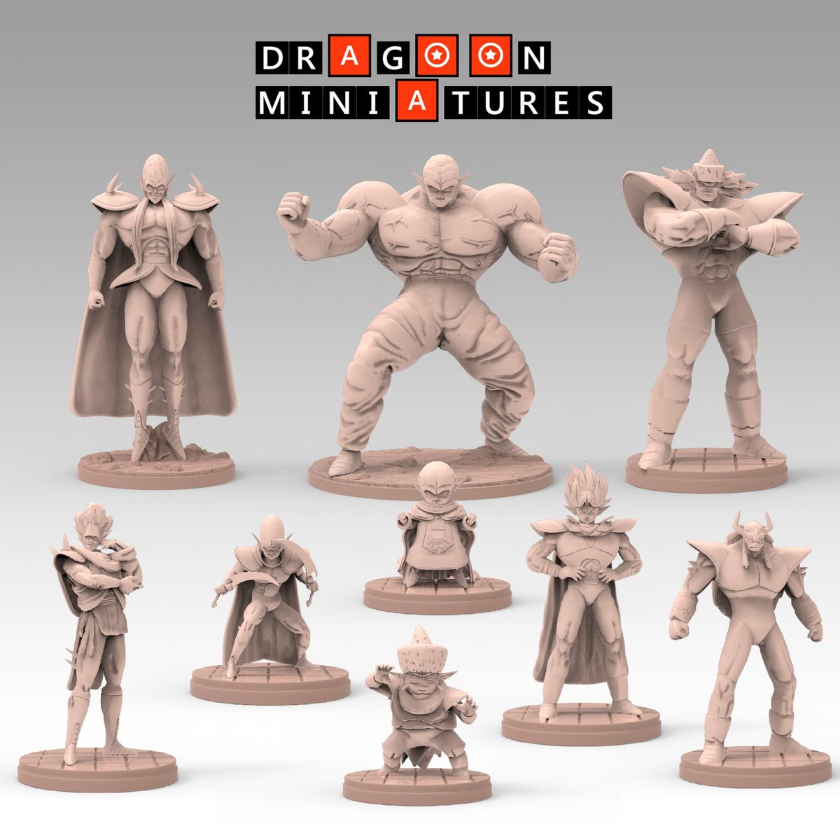 AnimaGamesUK's tweet photo. The Immortal Demon King Garlic Jr. and his Clan from Dragoon Miniatures' latest sculpts are available now at Anima Games - https://t.co/o56ziY0Yqh #DBZ #Dragonball #DragonballZ #GarlicJr #Saga #Garlic #TTRPG #RPG #Tabletop #Miniatures #Wargaming #Fantasy #Anime https://t.co/RfDaIyZG1C