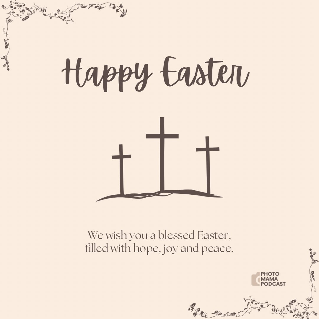 Happy Easter! As we celebrate, let's take a moment to reflect on the hope and renewal this season brings. May our hearts be filled with joy and may we be inspired to spread kindness and love. ✝️🤎

#photomamapodcast