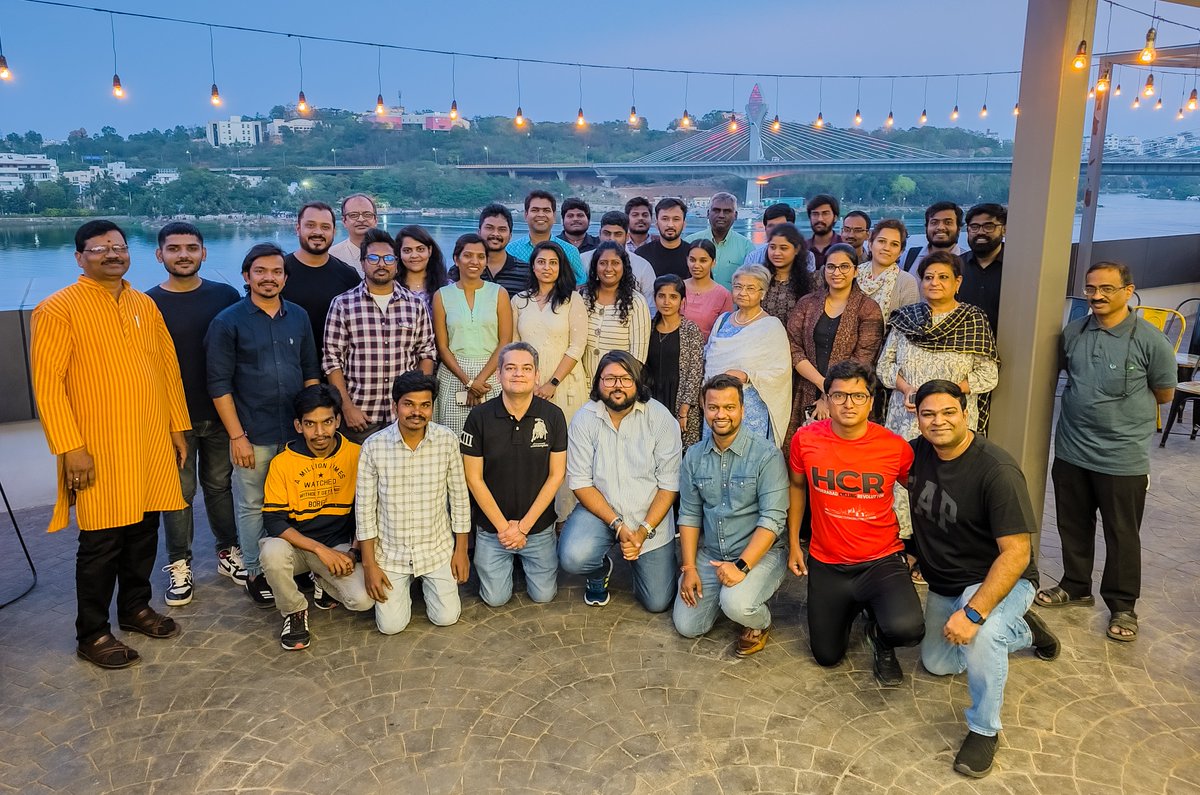 prudhvikoppaka's tweet photo. Hyd Twitter Family in a Frame. โค๏ธ
Missed few of you who couldn't make it to the event. ๐
.
@charan_tweetz @DrShantaThoutam @AnujGurwara @sugandh @srujanak94 @Ravi_1836 @sselvan @sivsouvam @Atulmaharaj @Kavalichandrak1 @paddukonisetti @hbdsofficial @hydblooddonors @CoKarma_In https://t.co/nm1RCcC2L3