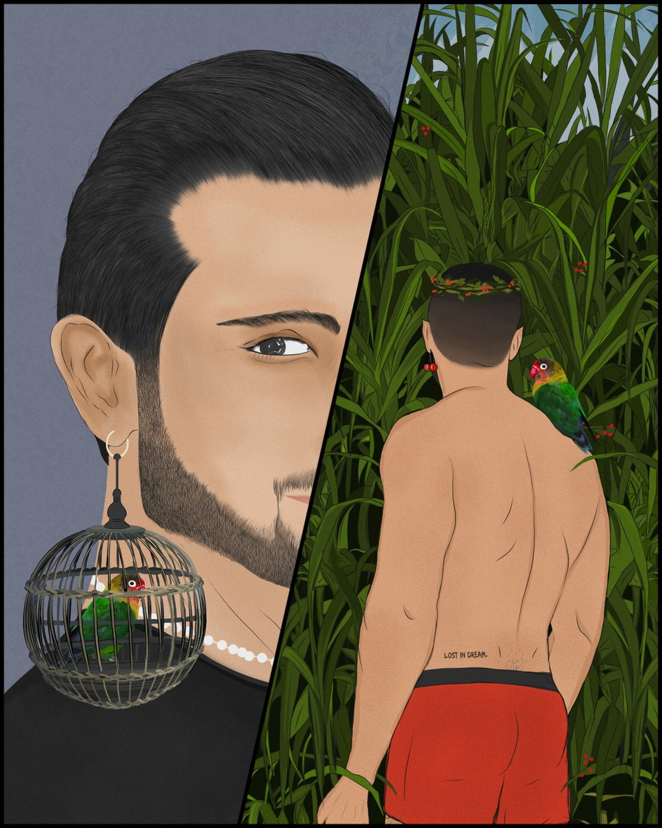 🦜But the cage will open soon!
So smile.

From the sufferings we suffer! (Sold)

❤️"Lost in Dream" Available on FND

👇