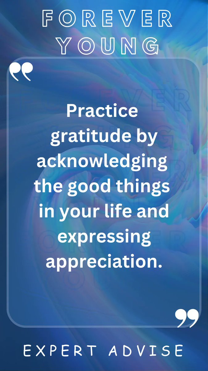 Practicing gratitude is such an amazing way to stay forever young! 

1. #ForeverYoung
2. #GratefulHeart
3. #PositiveMindset
4. #MindfulLiving
5. #HappinessFirst
6. #WellnessJourney
7. #MindBodySoul
8. #HealthyMindset
9. #ThankfulEveryday
10. #BlessedLife
11. #HappyThoughts