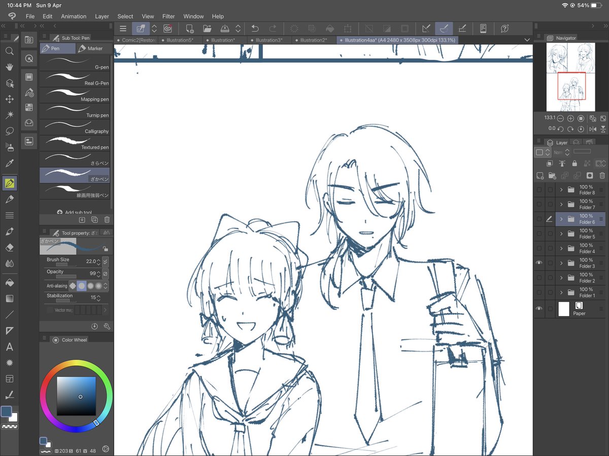 drawing a genshim comic for school assignment LOL 