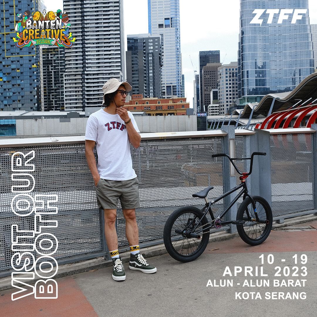 SAVE THE DATE!!
10-19 APRIL 2023
@bantencreativefest at Alun - Alun Barat Kota Serang.
Get special promo everyday, see you👌🏼
#ztff #ztffexpo #ztffbmx #EveryoneIsRide #kotaserang