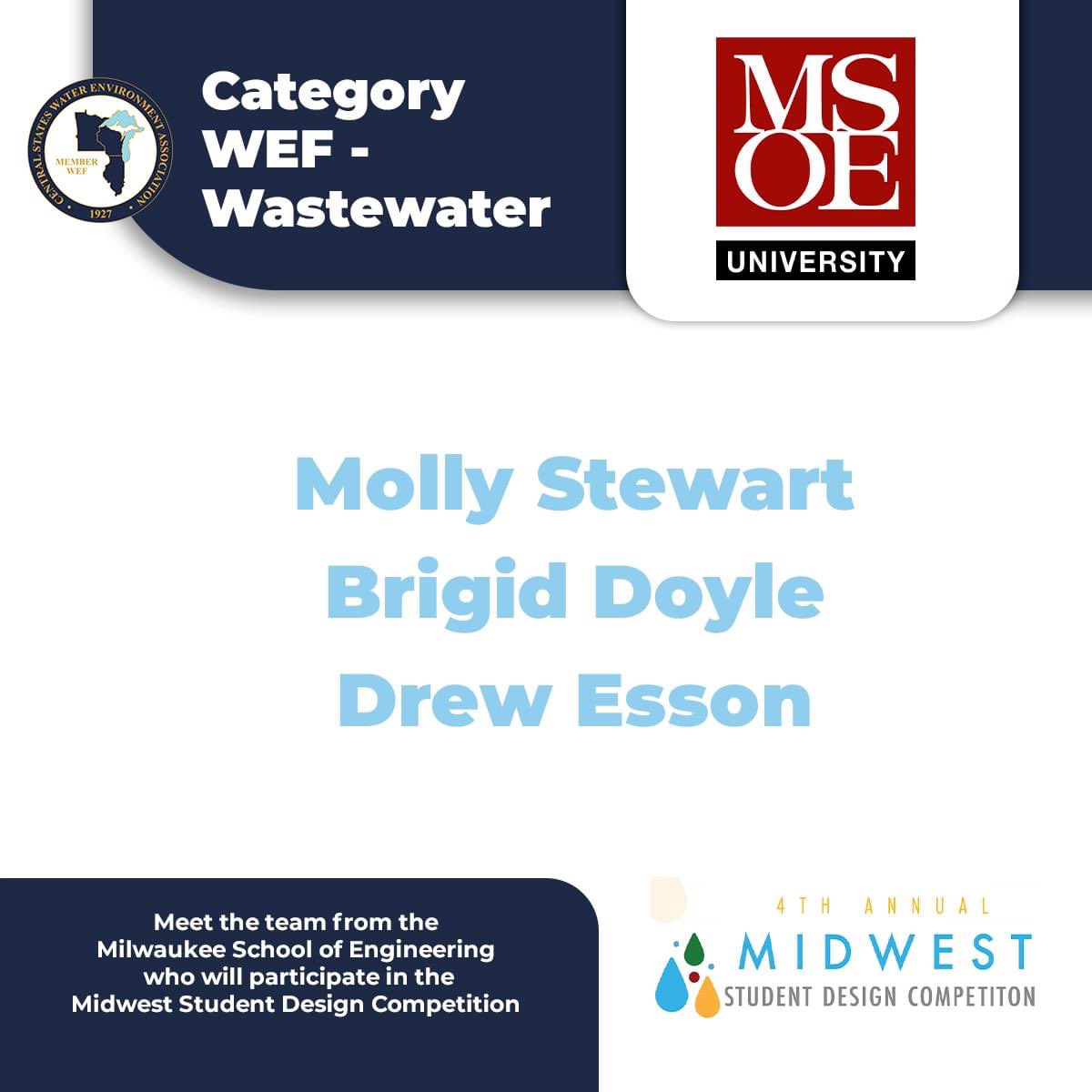 CSWEA's tweet photo. Join us in celebrating the students from Milwaukee School of Engineering @MSOE as they prepare to compete at the 4th Annual Midwest Student Design Competition in Madison, WI on Monday, April 10th.
@msoe_official 
.
.
#csweaevents #cswea #studentdesign #milwaukee #university https://t.co/etD4r7IJ7y