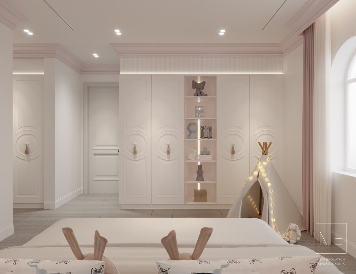 Teen girl #bedroominspo 👧 

The pink pastel touch made this look too cute! 💖 

Contact us today:
📧 info@newevolution.design
📞 +971 58 659 2743

#uae #newevolutiondesign #luxuryhome #luxurylife #interiordesign #interior #interiordesigners #dubai #dubaiinteriors