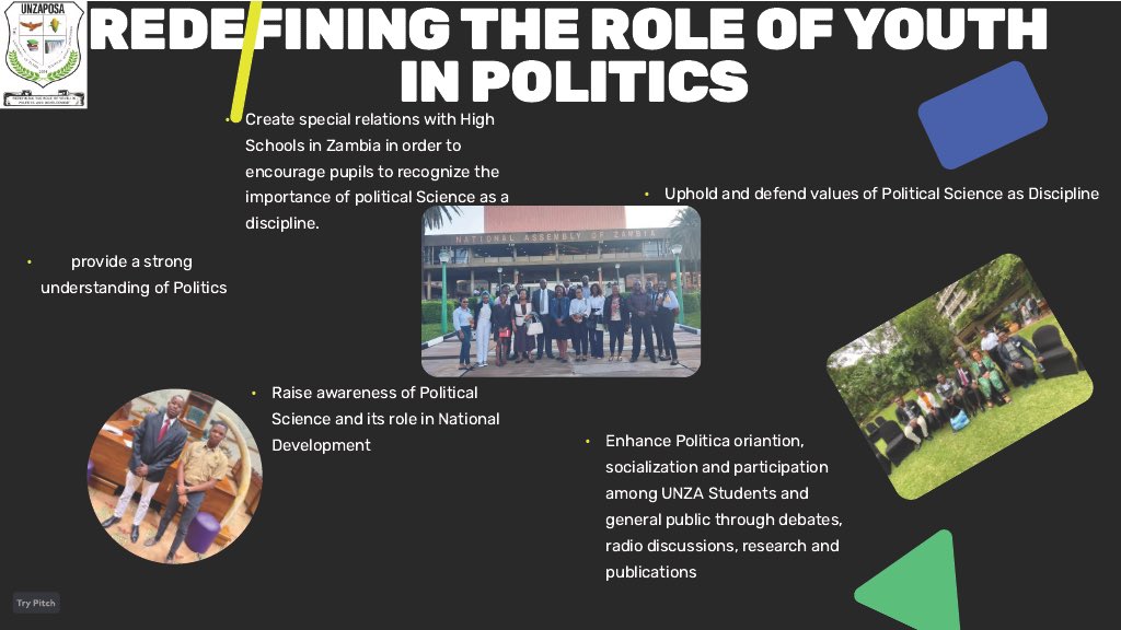 unzaposa's tweet photo. The University of Zambia Political Science Association (UNZAPOSA) is a group of students in the fields of Political Science, International Relations, Peace and Security and any other governance program at the University of Zambia
@Shipululo @LauraMiti @HHichilema https://t.co/j61gN9UiX8