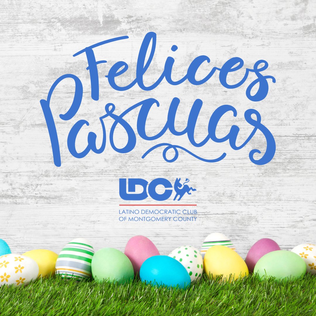 MoCo Latino Dems (@mocolatinodems) on Twitter photo The Latino Democratic Club of Montgomery County would like to wish those that celebrate a very Happy Easter! 🐰 
#happyeaster #easter #EasterSunday #FelicesPascuas The Latino Democratic Club of Montgomery County would like to wish those that celebrate a very Happy Easter! 🐰 
#happyeaster #easter #EasterSunday #FelicesPascuas