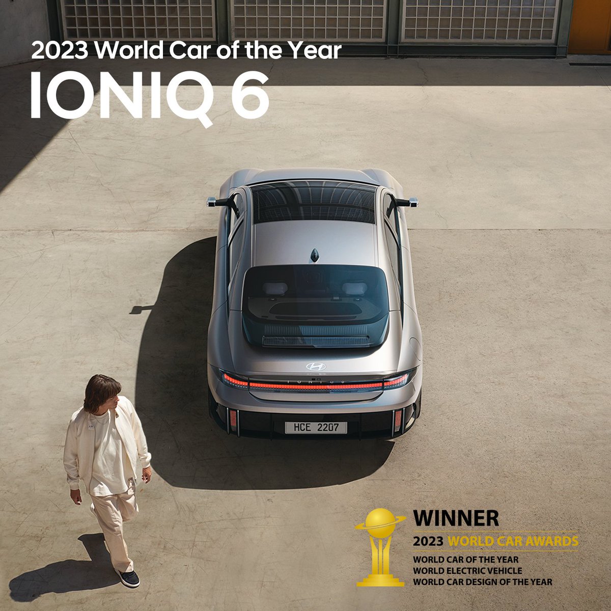 #IONIQ6 has earned triple honors at the 2023 <a href="/WorldCarAwards/">World Car Awards</a>.

Recognized for the electric mobility experience we promised, we stand in confidence before our fans.

🏆World Car of the Year
🏆World Electric Vehicle
🏆World Car Design of the Year

More: bitly.ws/CCjM