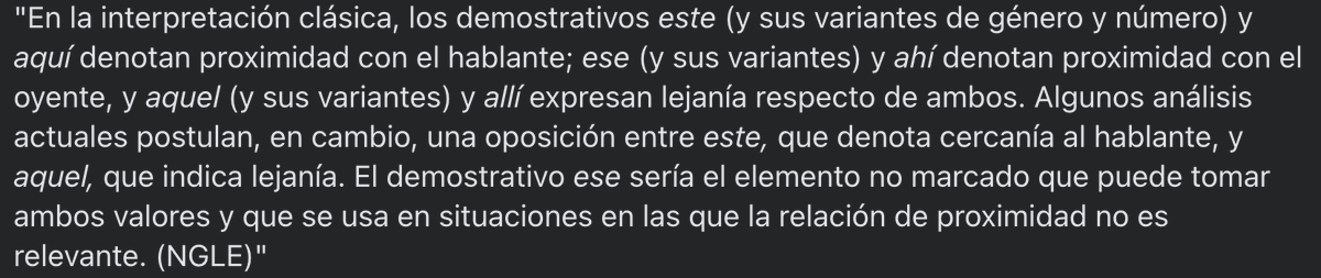 HabloCoreano's tweet photo. ¿Me podrían dar algunos ejemplos de las situaciones mencionadas en las que la relación de proximidad no es relevante? También le agradecería si me pudiera brindar las referencias bibliográficas de los análisis actuales. @RAEinforma
#dudaRAE https://t.co/OgQLKYwqAY