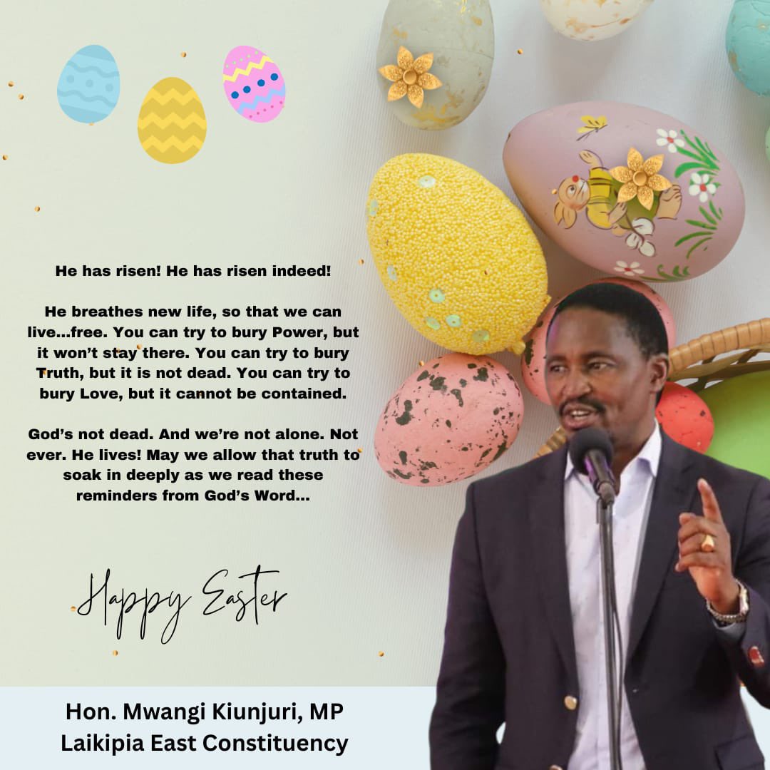 1. With the resurrection of Jesus, God gave us renewed hope &amp; existence in faith. This year, we mark the resurrection of Jesus at a uniquely challenging moment for Kenya.