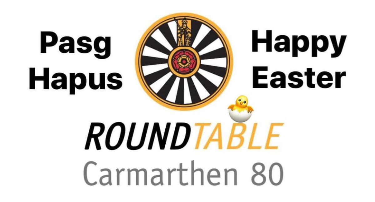 May we wish you all a very Happy Easter! We hope your Easter is full of the sweetest things in life! 

Gawn ni gymryd y cyfle hwn i ddymuno Pasg Hapus iawn i chi gyd! Gobeithio bod eich Pasg yn llawn o bethau melysaf bywyd! 

#PasgHapus #HappyEaster #CarmarthenRoundTable #RTBI