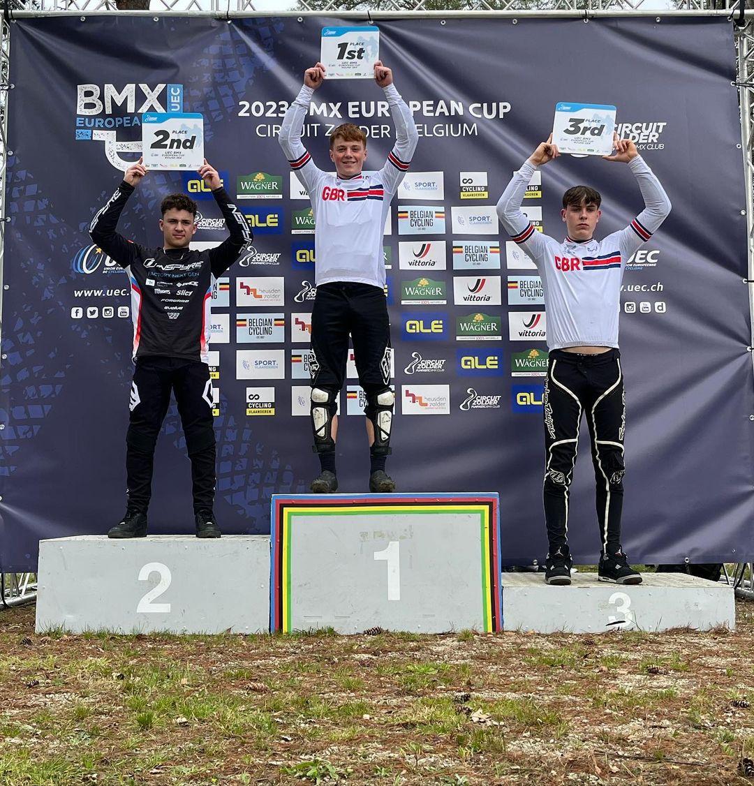 BritishCycling's tweet photo. Successful first day in Zolder 🇧🇪 for British riders 🙌

@Quillan96 rode to top spot on the podium in the men's elite, and there were also wins for Callum Russell and Ben Cornish. 

Taylor Hunt, Sienna Harvey and Elsa Rendall Todd all raced to top 3 finishes 👏👏

📸 @BmxHype https://t.co/q9JqrvIWYL