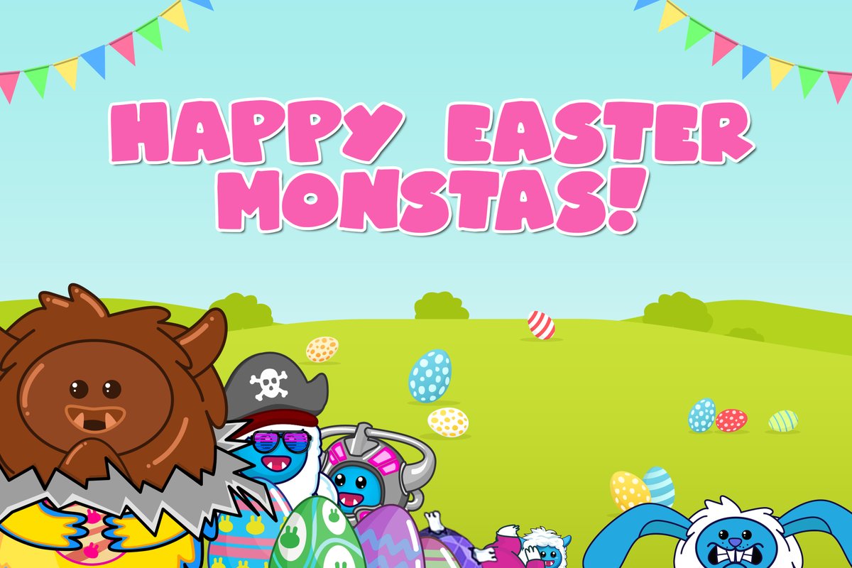 MonstaPartyNFTs's tweet photo. Wishing all you Monstas a happy Easter! 🎉

Remember to join our Easter Egg hunt in the Discord for a chance to win some amazing prizes. 

#easter #competition #giveaway #easteregghunt #nfts #nftcommunity #playtoearn https://t.co/yXJRyTmIdL