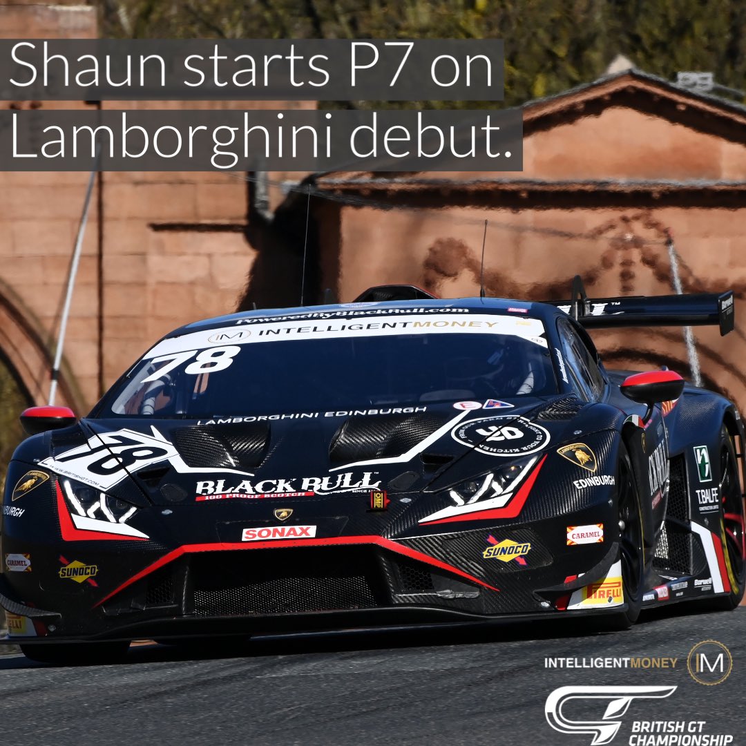 Shaun will start seventh on the grid for round one of the British GT Championship on Bank Holiday Monday.

Catch all the action as he makes his race debut in the Barwell Motorsport Lamborghini on the GT World You Tube channel. Race one scheduled to start at 10:55. #BritishGT