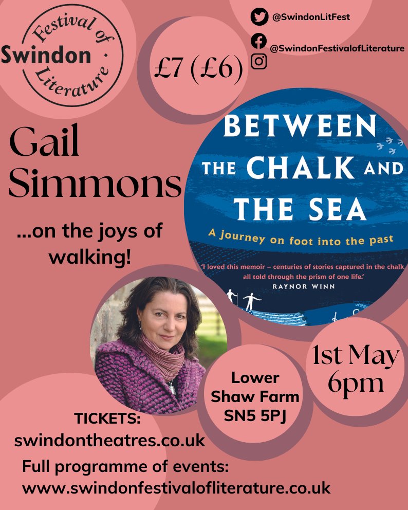SwindonLitFest's tweet photo. Happy Easter!
Join @TravelscribeUK at @lowershawfarm on 1st May @ 6pm to hear more about England's Camino & her book Between the Chalk and the Sea.
Tickets: https://t.co/iIQoBCHXMZ
#SwindonLitFest2023 #JoysOfWalking #EnglandsCamino #TheGreatOutdoors #Literature #Wellbeing https://t.co/II8Kftm40N