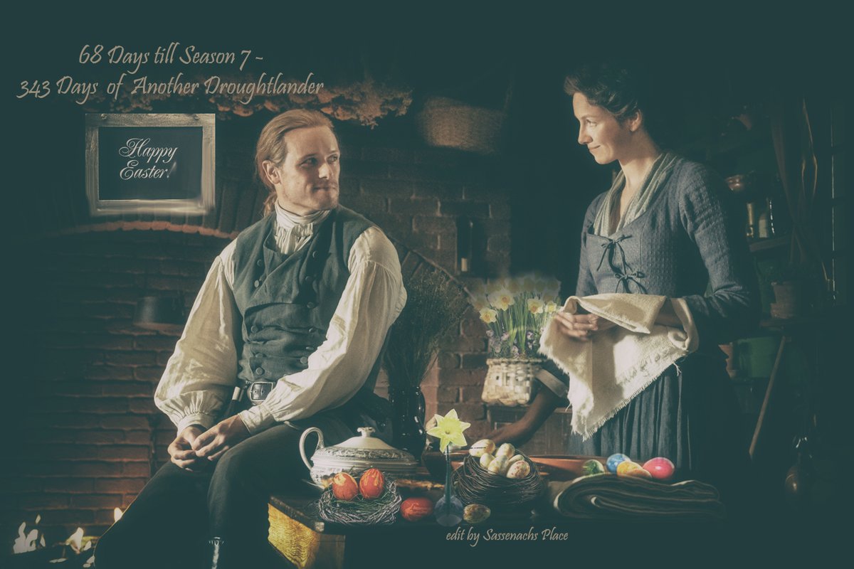 SassenachPlace's tweet photo. 68 Days till #Outlander Season 7 - 343 Days of #AnotherDroughtlander #WithOutlander
#FraserRidge Happy Easter ( or Beginning of Spring, or...or.. ) to all my Friends and Followers... https://t.co/SikJMDrRmn