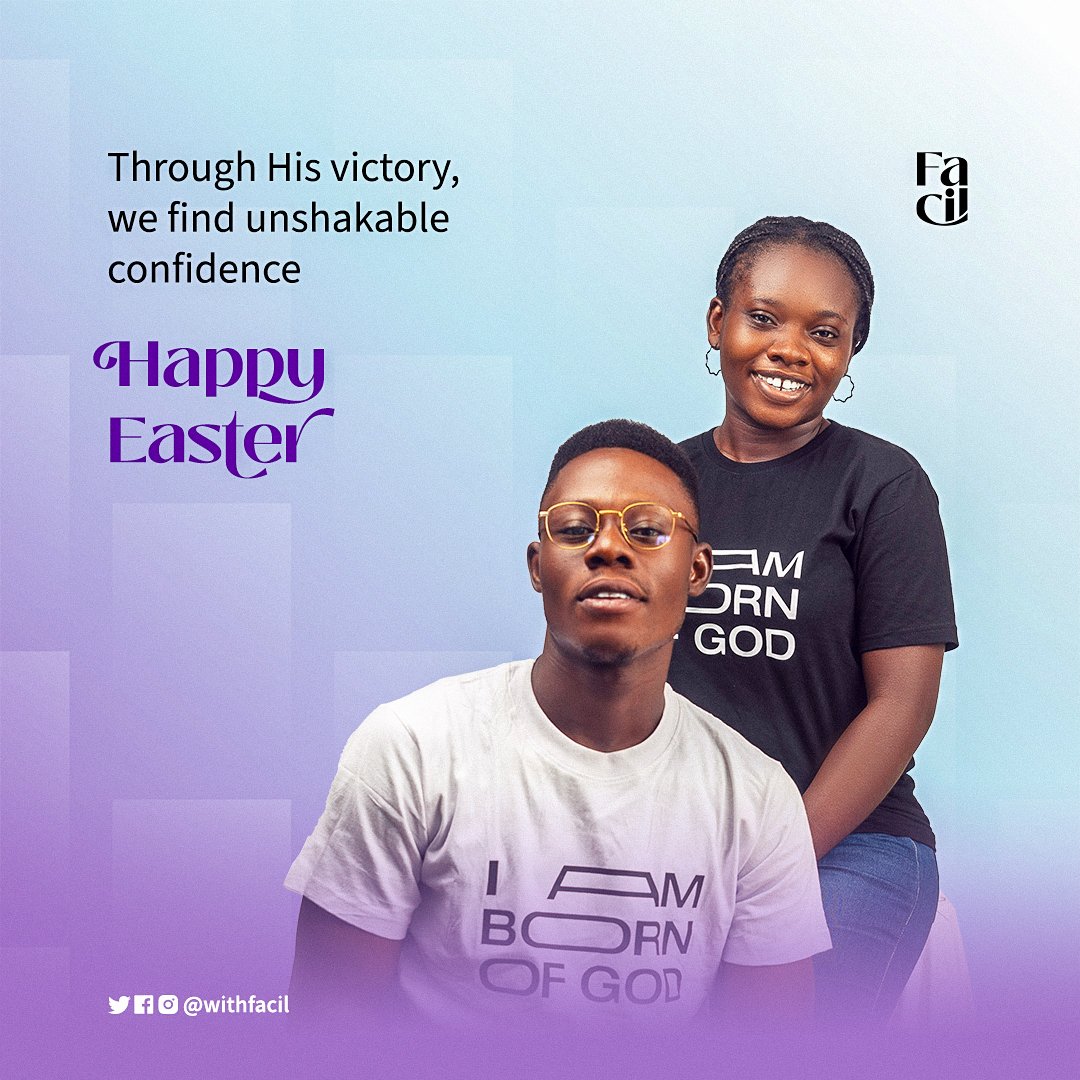 withfacil's tweet photo. This Easter, let's celebrate the victory and confidence we have in Christ's resurrection. He is risen! ๐๐พ๐
~Building a confidence culture of comfort through what you wear.
#Godislove #faithandfashion #happyeaster #christianapparel #family #kingdomwears #facil #easterad https://t.co/8rqxjwfkRH