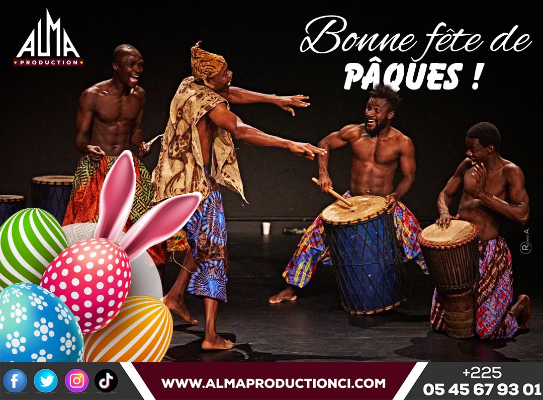 RichardAkabla's tweet photo. Alma Production vous souhaite une bonne fête de Pâques à tous 🥳🎉 https://t.co/kUzxBqZONC