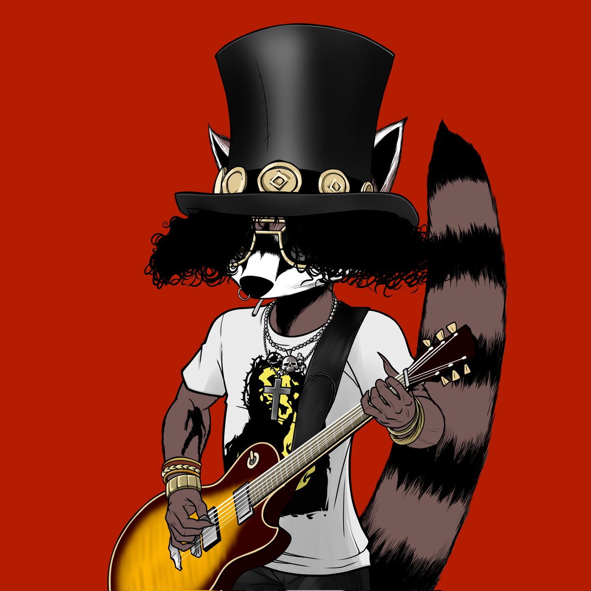 🎶🎶
WHOA, OH, OOOH
SWEET COON O' MINEEE!! 🎸🎶 

MINT YOUR
ROCKER RACCOON NOW!! 🦝🤟 

🔴 LIVE ON #OPENSEA:
opensea.io/collection/the…