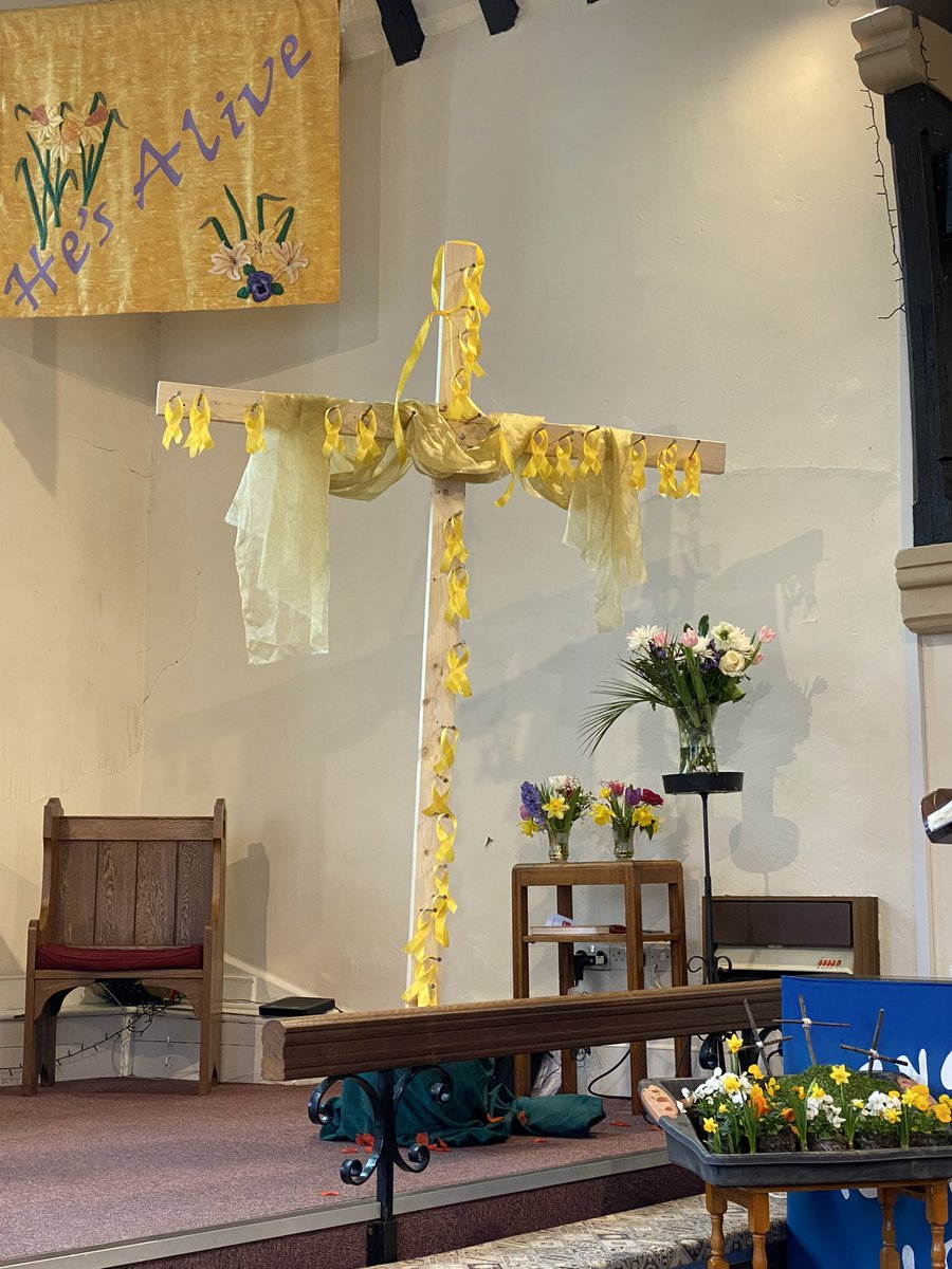 allsaintsmacc's tweet photo. On Good Friday we nailed our sins to the cross…on Easter Sunday we rejoiced in the resurrection and gave thanks that our sins have been forgiven @ChesterDiocese https://t.co/L24AVXZHyy