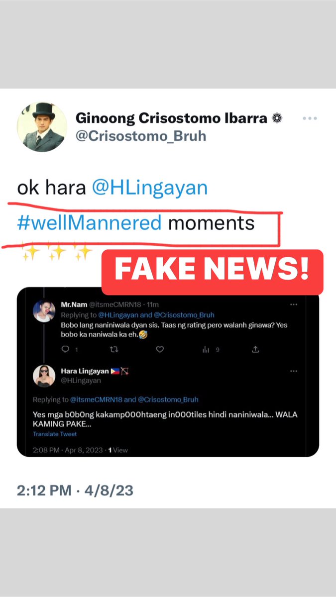 HLingayan's tweet photo. GUYS, eto yung #wellmannered moment ng isang kakamp000htaeng in000til … ako po yung PROUD na balahura… siya po disenteng well mannered…
😂😂😂😂😂😂 https://t.co/m8Whs4y4Jm