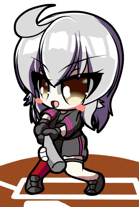 今週の日曜日絵(┃ヮ┃ э )Эやきう邪ンヌエイプリルフールの時は1番打ってもらってました#FGO #ジャンヌ・オルタ 