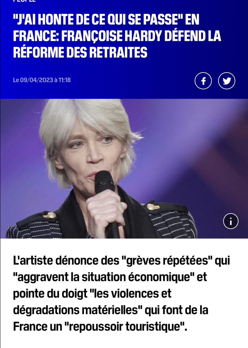 #FrançoiseHardy est un trésor national🇫🇷‼️🤩😍