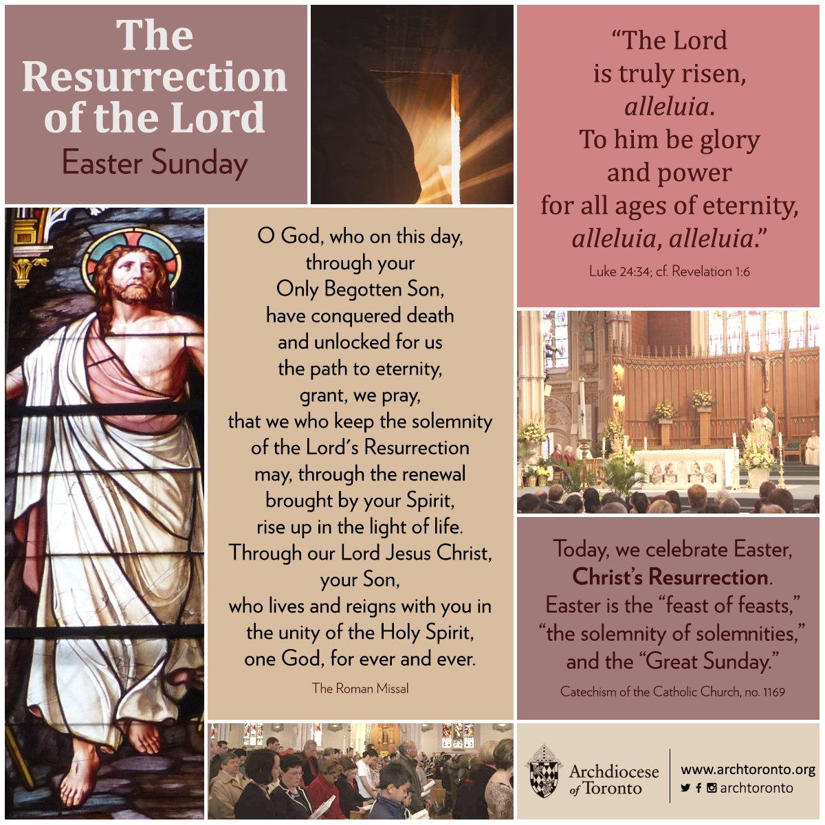 #INFOGRAPHIC: Easter Sunday - The Resurrection of the Lord #EasterSunday #Easter #Alleluia #catholicTO