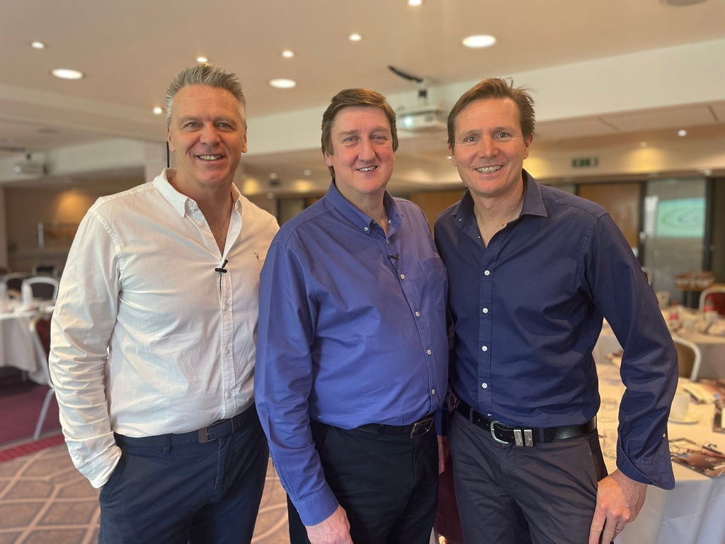 BackleyBlack's tweet photo. This is BackleyBlack. Steve Backley and Roger Black, with our expert in corporate coaching, Paul Mallinson.
#mindset #mindsetcoach #publicspeaking #publicspeaker #speakingevent #motivationalspeaker #businessdevelopment #businesscoaching #rogerblack #stevebackley #backleyblack https://t.co/O2KEOt5Wej