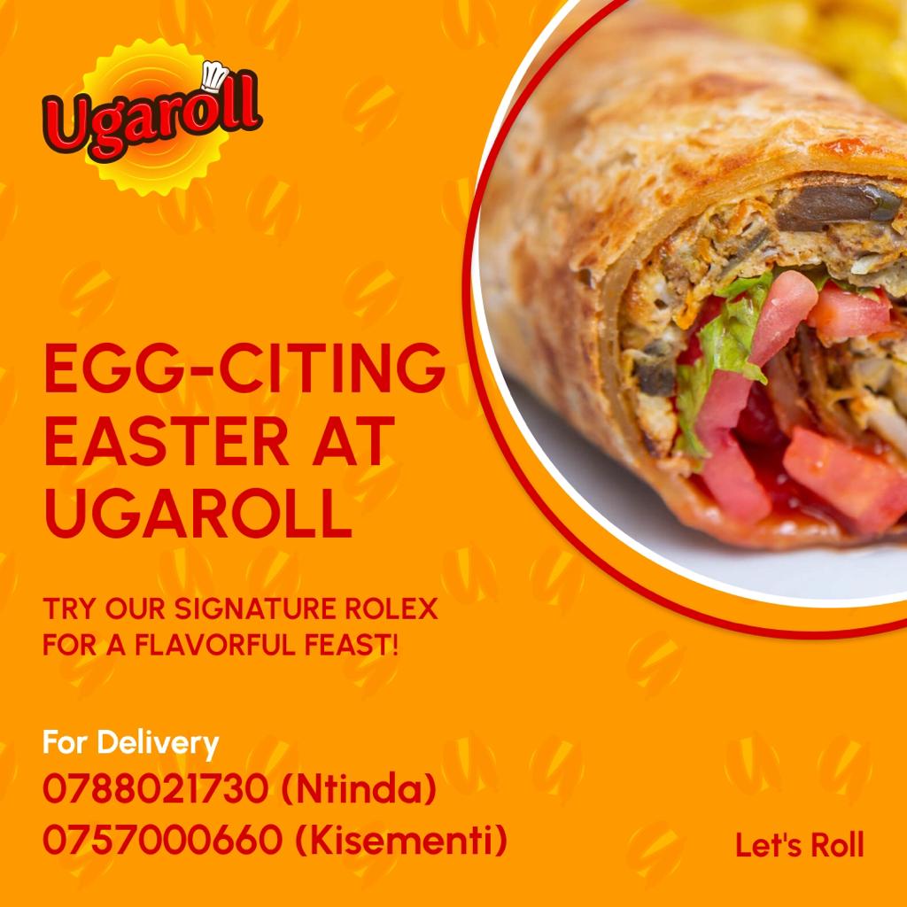 Ugaroll's tweet photo. Indulge in an egg-cellent treat this Easter with Ugaroll's famous rolex - a delicious combo of chapati and eggs made from meat, chicken, or veggies! Hop over to Ugaroll and savor the flavors! #Egg-citingEaster #Ugaroll #RolexFeast https://t.co/lHB8hNjxvW
