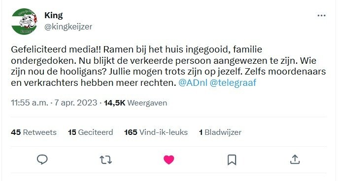 SFeyenoordcity's tweet image. Met dank aan de media verkrachters en moordenaars hebben meer rechten ....nu hebben jullie de verkeerden aan gewezen #Feya #Feyenoord @anp @ADnl @telegraaf @RTV_Rijnmond #DHIG  #eerstehaasdag