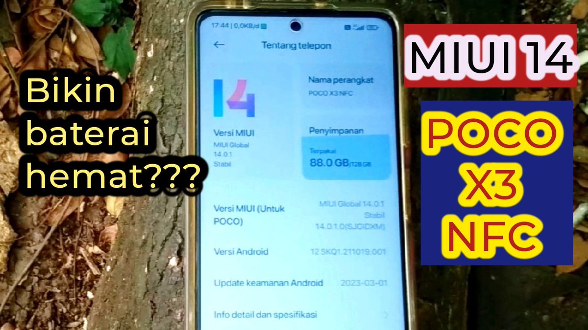 tes baterai MIUI 14 POCO X3 NFC
youtu.be/wlyv2lZhG9c

#miui14 #miui #pocox3 #pocox3nfc #updates #Xiaomi